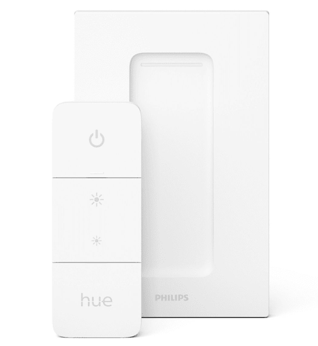 Philips Hue White Ambiance Buckram Doppelspot in Weiß inkl. Dimmschalter für 54,90€ (statt 99€)