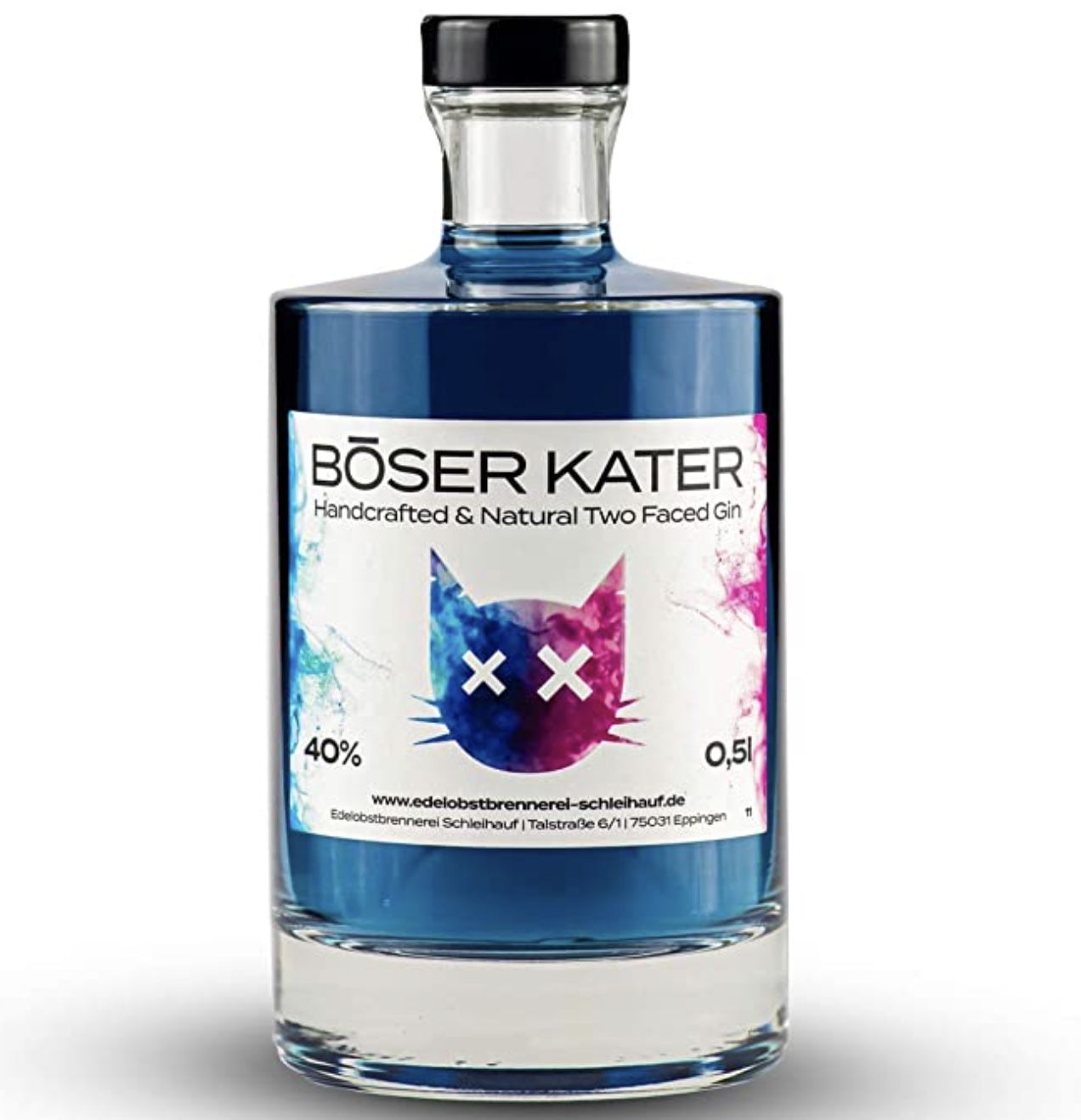 Böser Kater Two Faced Gin (0,5l) mit Farbwechsel für 28,65€ (statt 36€)