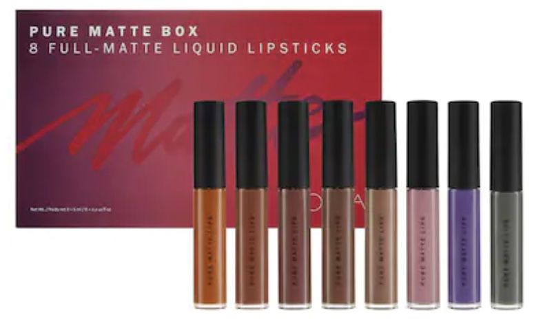 ZOEVA Pure Matte Lips Box mit 8 Liquid Lipsticks für 31,99€ (statt 65€)