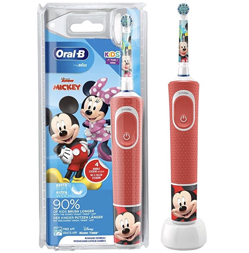 Oral B Kids Mickey Elektrische Zahnbürste für 13,59€ (statt 25€)   Prime