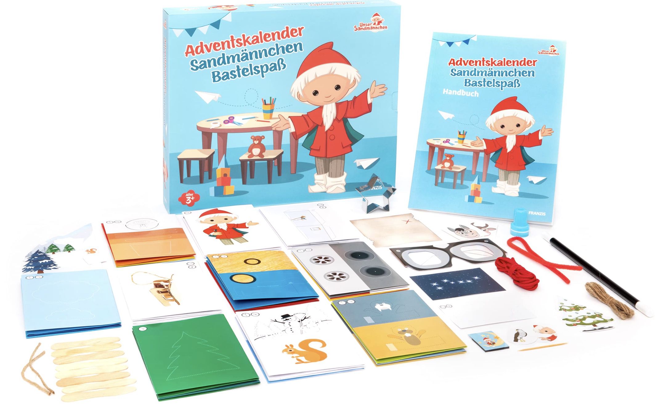 Franzis Sandmännchen Adventskalender mit Bastel Sets für 4,91€ (statt 15€)