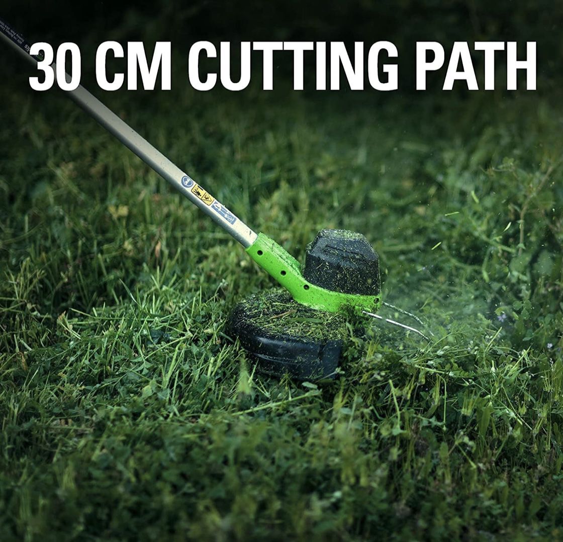 Greenworks G40LT   Akku Rasentrimmer mit 30cm Schnittbreite für 79,99€ (statt 96€)