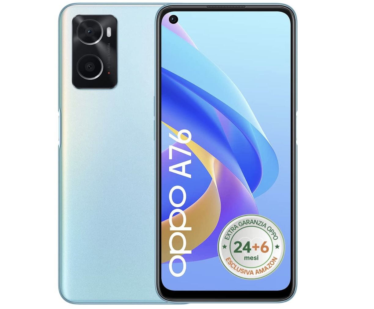 OPPO A76 6,56 Smartphone mit 128 GB Speicher & 4 GB RAM für 175,20€ (statt 233€)