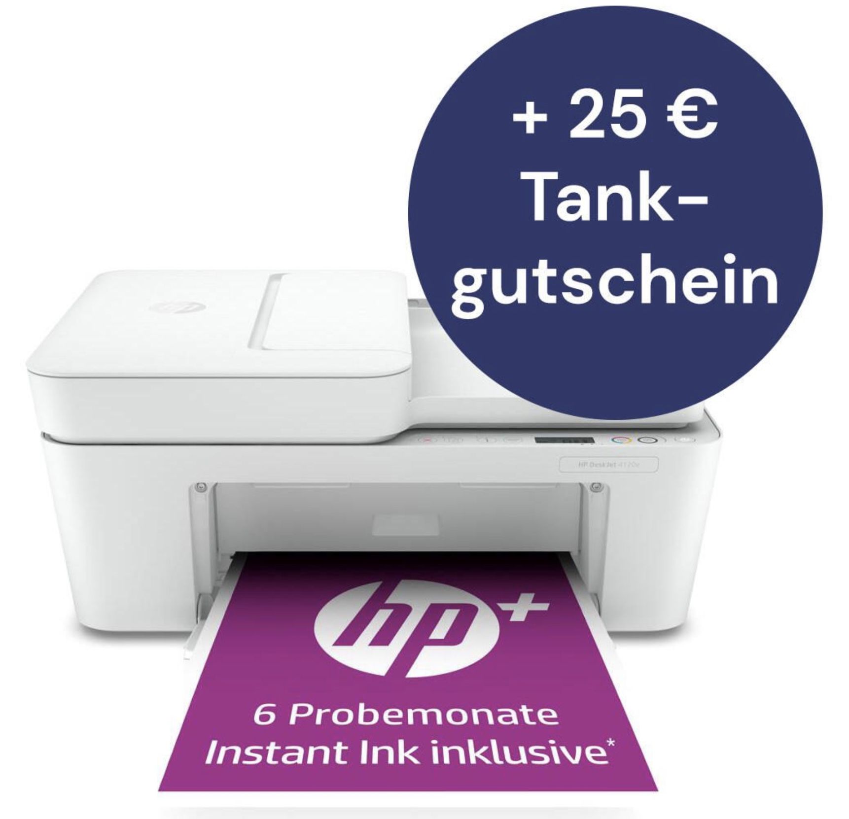 HP DeskJet 4120e Tintenstrahl-Multifunktionsgerät inkl. 25€ Tankgutschein für 92,25€ (statt 103€)