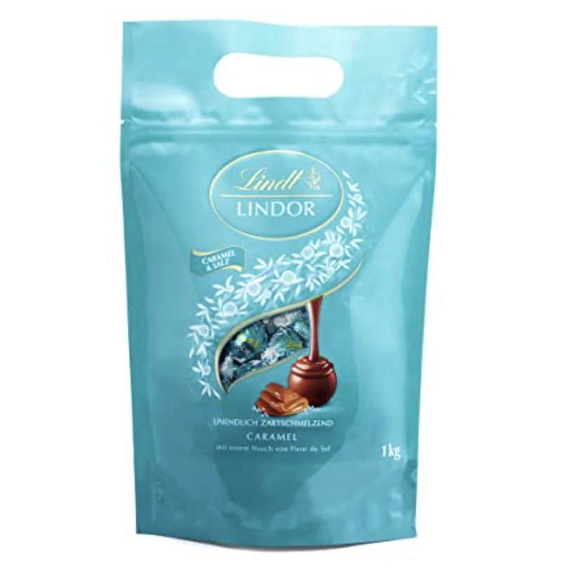 1kg Lindt LINDOR Salted Caramel (ca. 80 Kugeln) für 19,99€ (statt 35€)