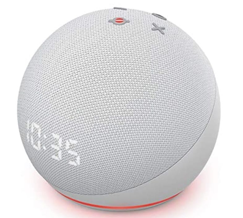 2x Echo Dot (4. Generation) Lautsprecher mit Uhr für 69,98€ (statt 85€)