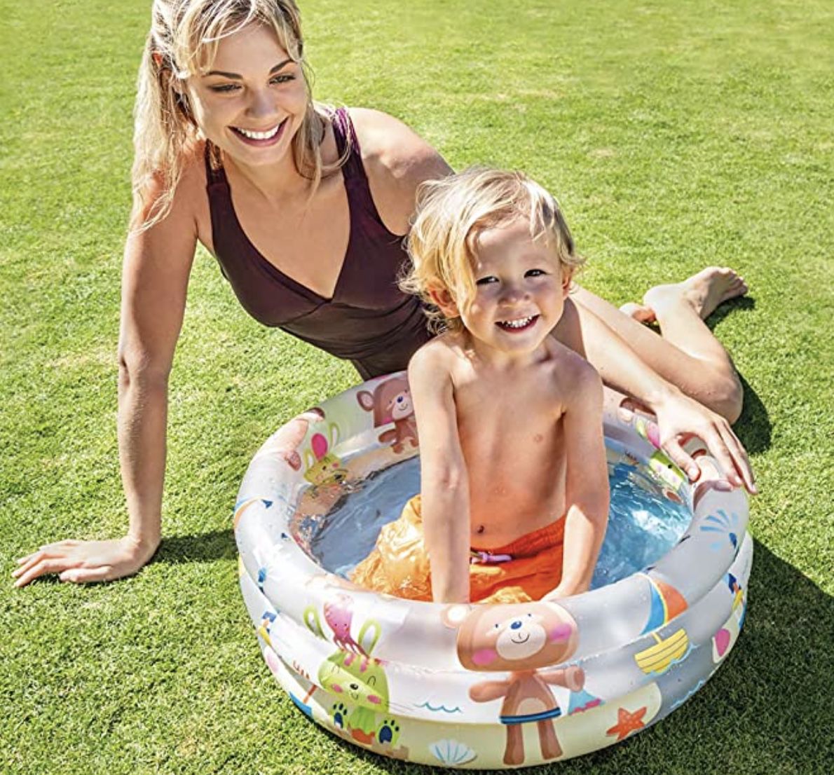 Intex aufblasbarer 3 Ring Pool 61 x 22 cm für 3,51€ (statt 9€)   Prime