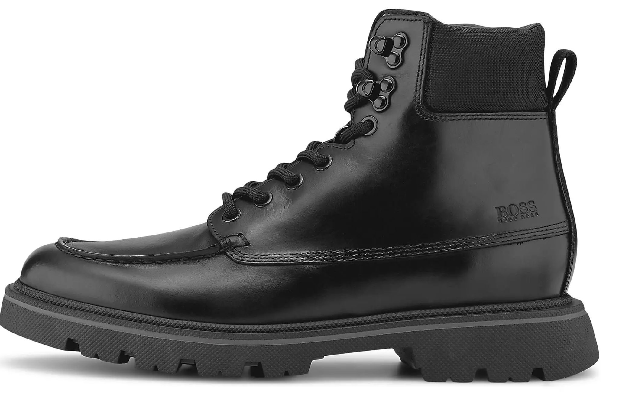 BOSS Denory Schnürboots aus Leder für 80,32€ (statt 165€)   Restgrößen