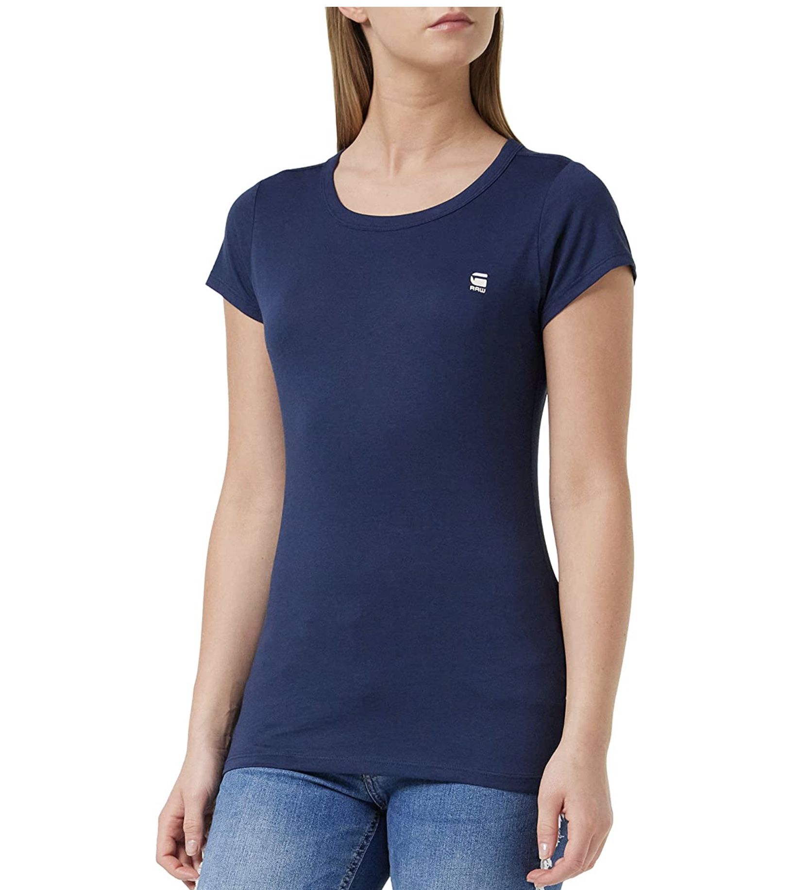 G Star RAW Damen Rundhalsshirt Eyben in Slim Fit für 6,50€ (statt 16€)   Prime