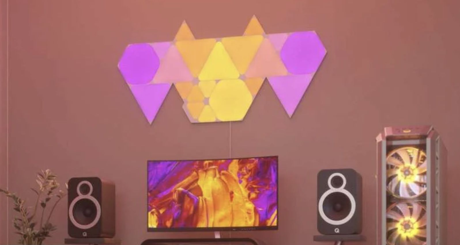 9er Set Nanoleaf Shapes Triangles + Google Nest Hub (2. Gen) für 159,90€ (statt 233€)