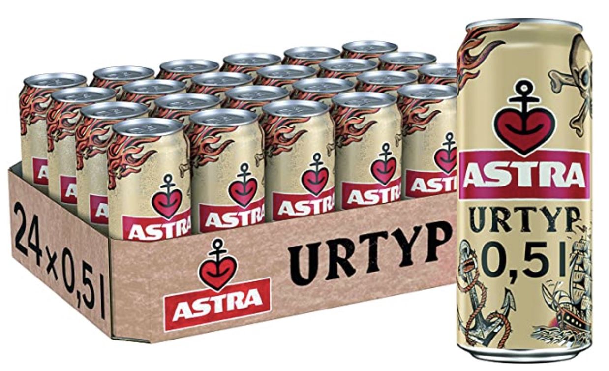 24x ASTRA Urtyp Dosenbier (0,5 L) ab 17,99€