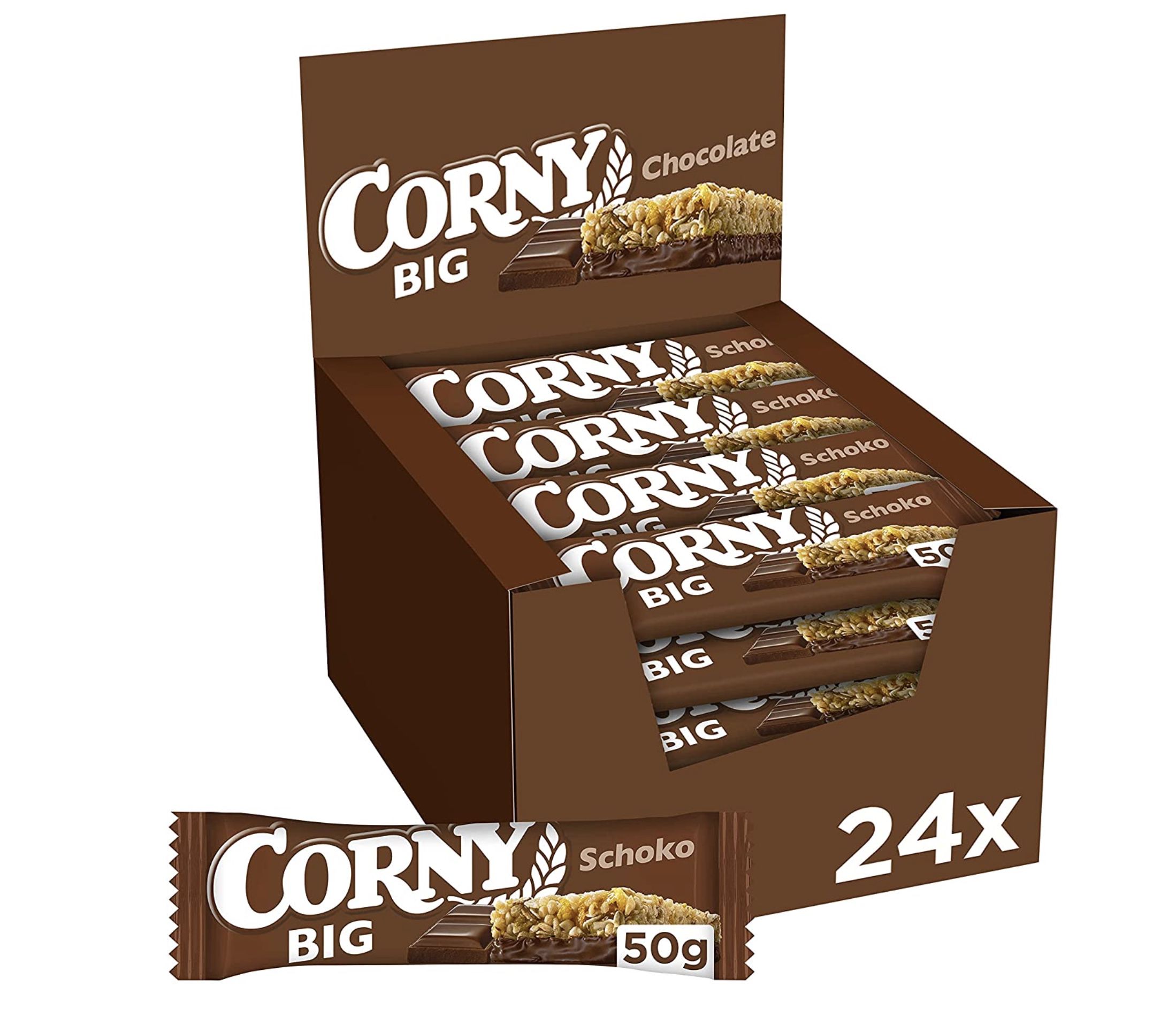 24er Pack Corny BIG Schoko für 9,11€ (statt 14€)   Prime Sparabo