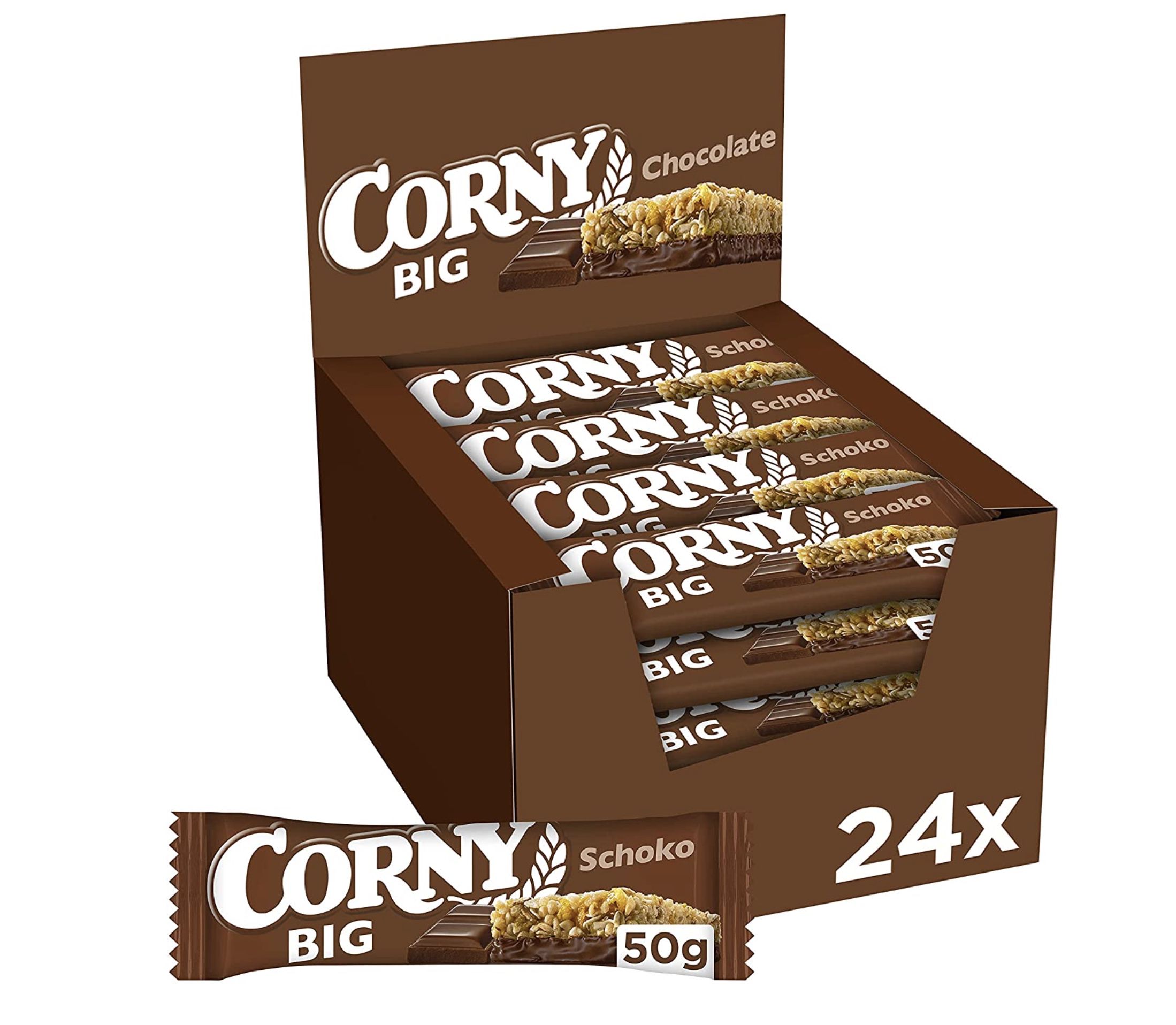 🍫 24er Pack Corny Big Schoko ab 14,53€ (statt 19€)