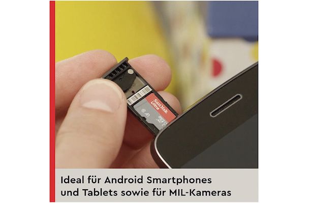 SanDisk Ultra microSDXC UHS I Speicherkarte 256 GB + Adapter für 19,99€ (statt 30€)