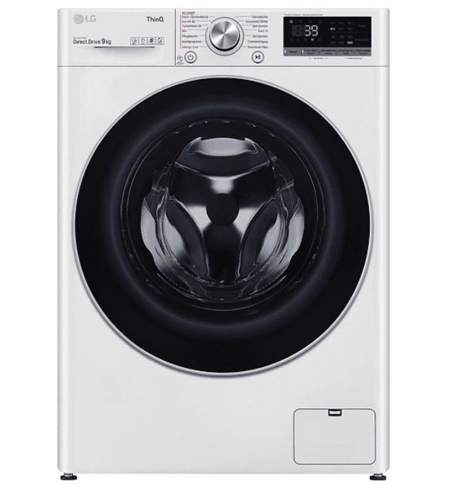 LG F6WV709P1 Waschmaschine mit Steam Funktion 9kg für 547,60€ (statt 599€) + 50€ Geld zurück