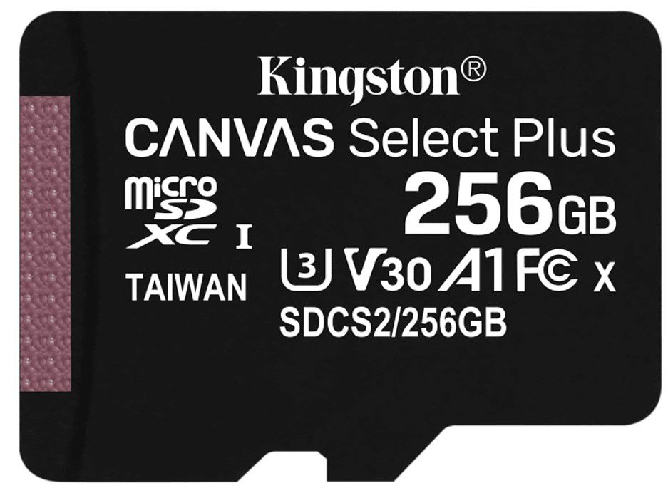 KINGSTON SDCS2 256GB microSD A1 Speicherkarte + SD Adapter ab 17€ (statt 35€)