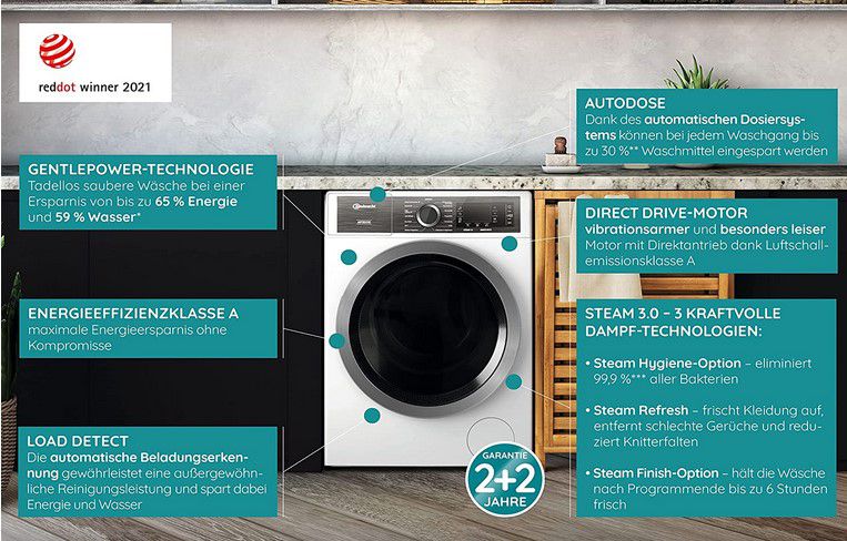 Bauknecht B8 W046WB   10kg Waschmaschine für 579,83€ (statt 658€)