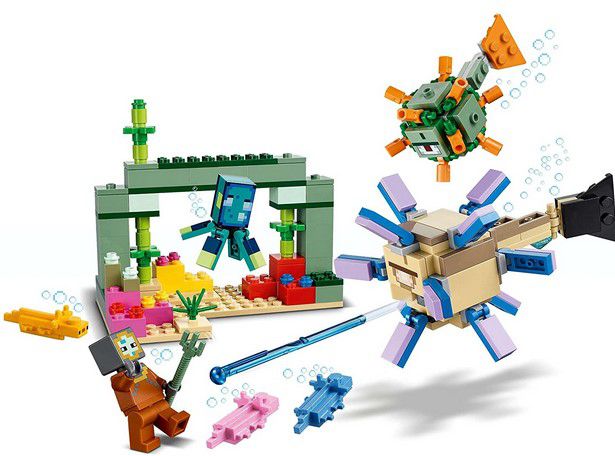 LEGO 21180 Minecraft: das Wächterduell unter Wasser für 15,39€ (statt 19€) -prime