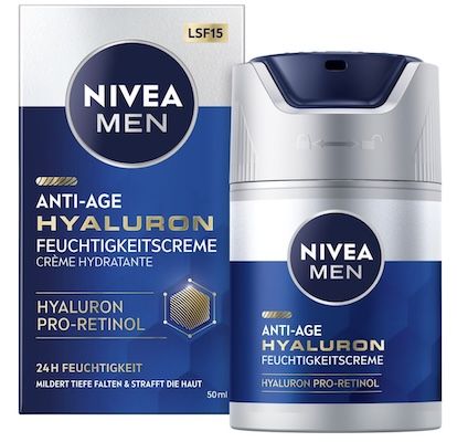 🧴 50ml Nivea Men Anti-Age Hyaluron Feuchtigkeitscreme ab 8,37€ (statt 14€)