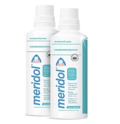 🦷 10x meridol Mundspülung ohne Alkohol, 400ml ab 19,99€ (statt 60€)   MHD 08/26