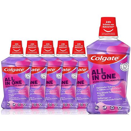 🦷 6er Pack Colgate Mundspülung All In One ab 10,12€ (statt 15€)