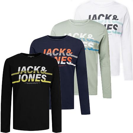 Jack & Jones Charles Herren Langarmshirts in vier Farben ab je 10,90€ (statt 15€)