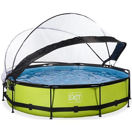 EXIT Lime Pool mit Abdeckung und Filterpumpe &#8211; 360 x 76cm für 349,99€ (statt 399€)