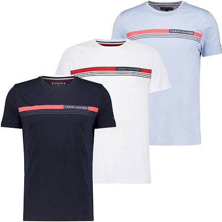 Tommy Hilfiger Corp Chest Front Logo Herren T Shirt in versch. Farben für je 29,88€ (statt 35€)