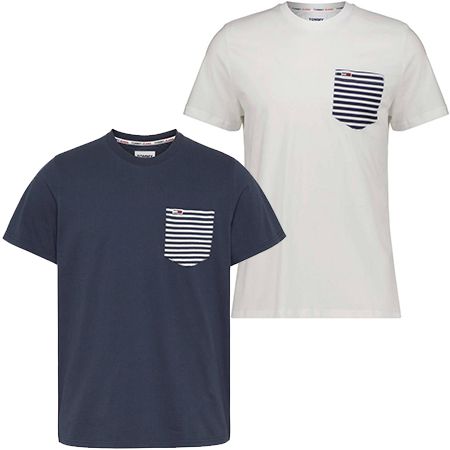 Tommy Jeans TJM Contrast Pocket Herren T-Shirt in zwei Farben für je 25,87€ (statt 30€)
