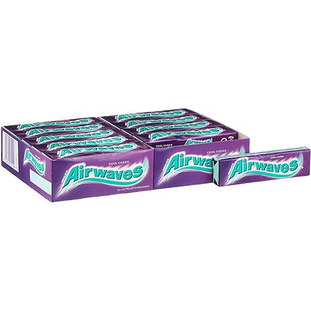 30er Pack Airwaves Kaugummi Cool Cassis, zuckerfrei ab 16€ (statt 21€) – 0,53€ pro Pack