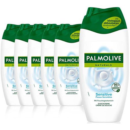 6er Pack Palmolive Duschgel Naturals Sensitive ab 5,34€ (statt 8€)