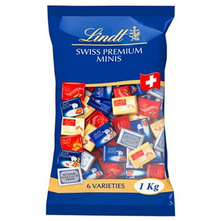 🍫 1Kg Lindt Napolitains Mini Schokoladentafeln mit 6 Sorten für 30,33€ (statt 36€)