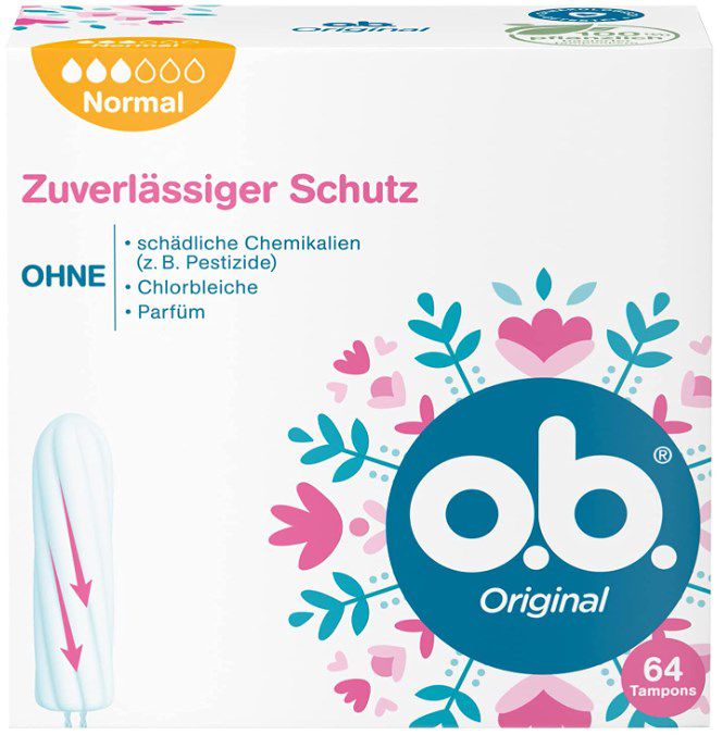 64er o.b. Original Tampons Normal ab 3,35€ (statt 4€) Spar Abo