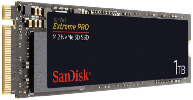 Sandisk Extreme PRO M.2 NVMe 3D interne SSD mit 1TB ab 89,99€ (statt 112€)