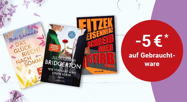 5€ Rabatt für gebrauchte Bücher bei Medimops ab 25€ Bestellwert