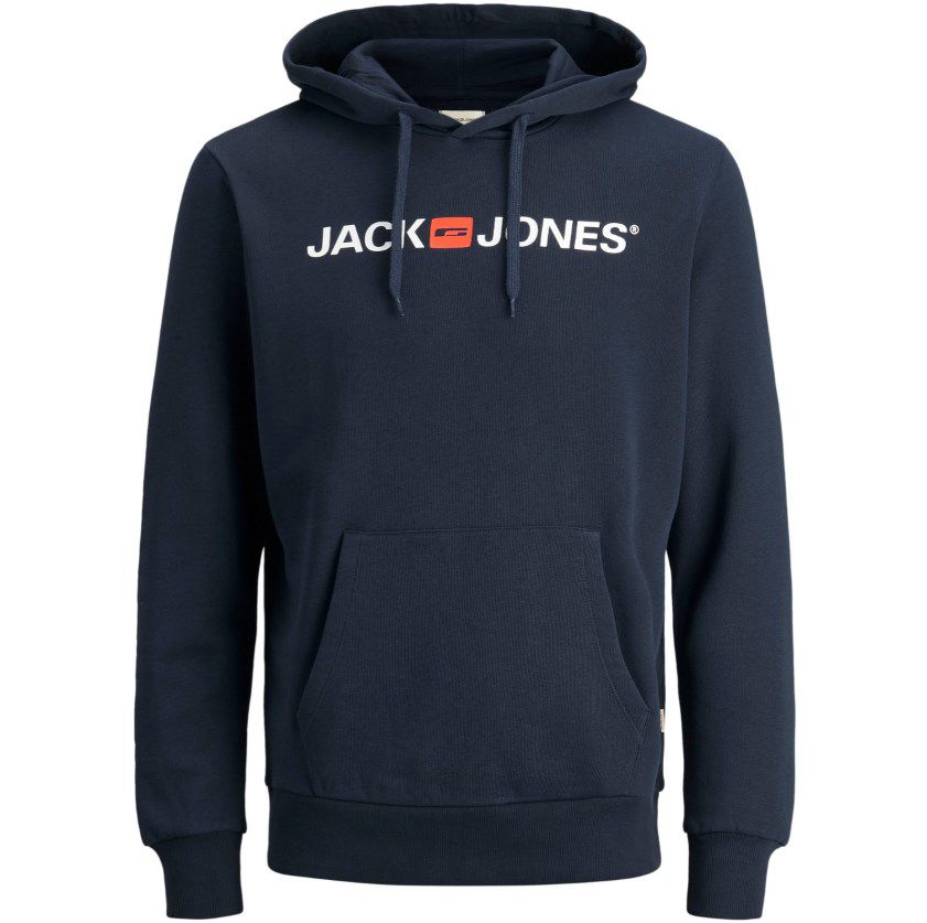 Jack &#038; Jones Kapuzensweatshirt &#8222;Oldschool&#8220; in Blau ab 19,99€ (statt 24€)