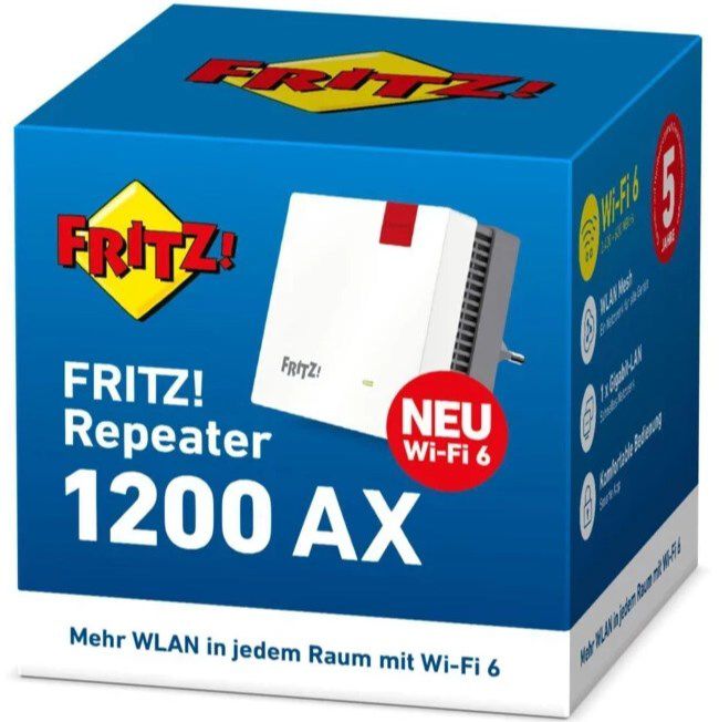 AVM FRITZ!Repeater 1200 AX für 69€ (statt 77€)