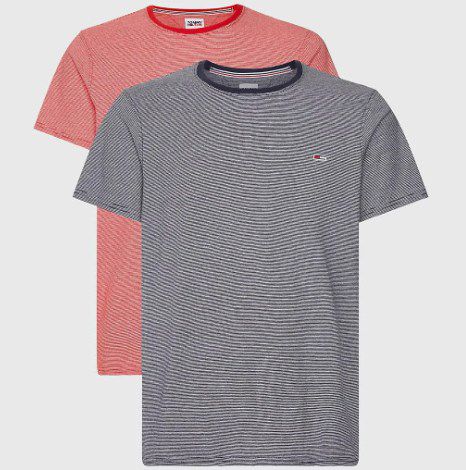 2er Tommy Jeans T Shirts in Navy/Rot oder Weiß für 31,41€ (statt 35€)