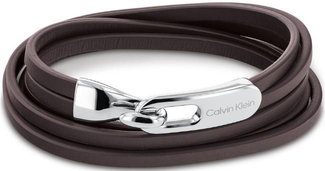 Calvin Klein Contemporary Herren Armband in Schwarz oder Braun für 71,20€ (statt 92€)