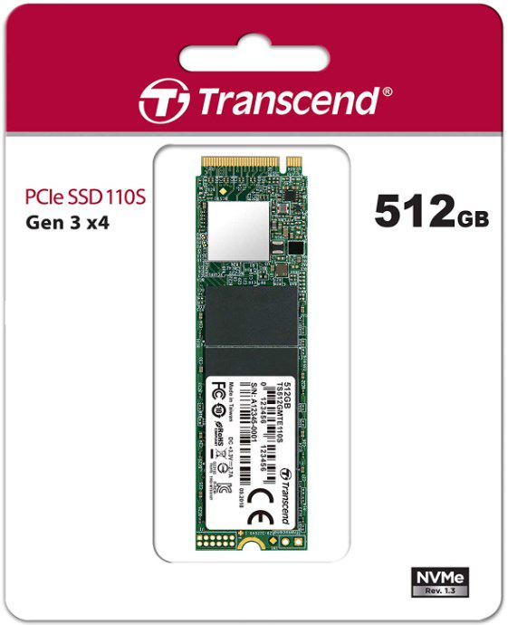 Transcend 110S PCIe M.2 SSD mit 512GB für 49,90€ (statt 63€)