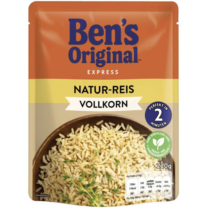 6x 220g Ben’s Original Express-Reis Naturreis für 8,79€ (statt 14€)