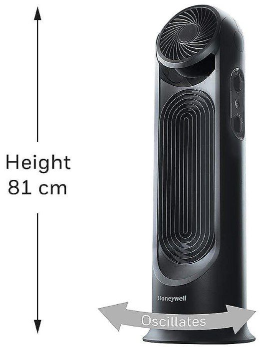 Honeywell Turmventilator HYF500E4 mit 611m³/h und 50 dB Betriebsgeräusch für 49,89€ (statt 63€)