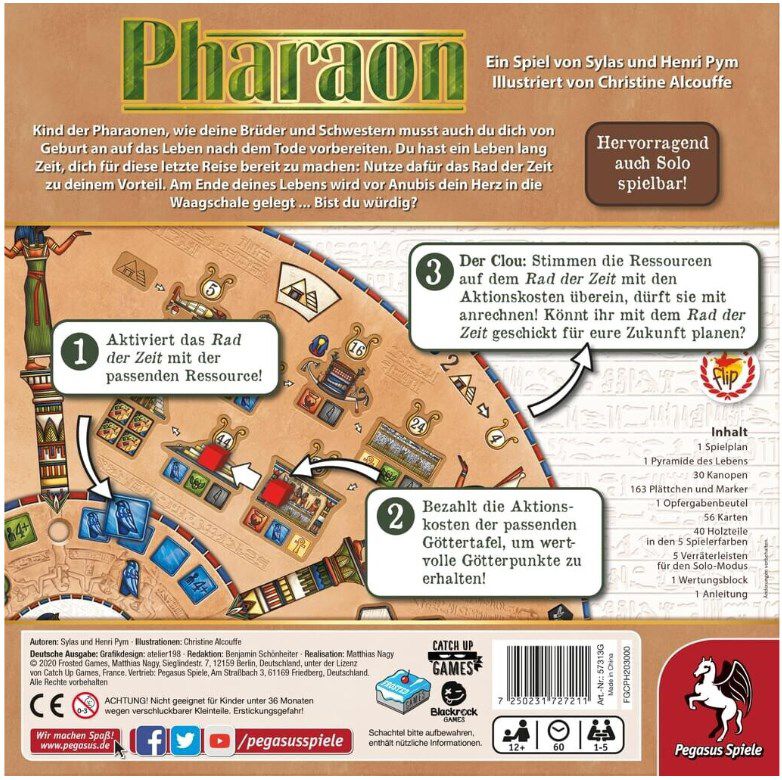 Famileinspiel Pharaon 57313G von Pegasus für 20€ (statt 29€)