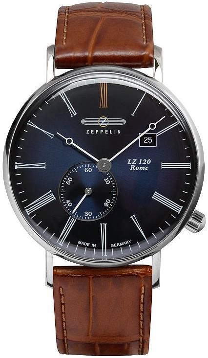 Zeppelin 7134 3 Herrenuhr, 41mm mit Kalbsleder Armband für 199,20€ (statt 222€)