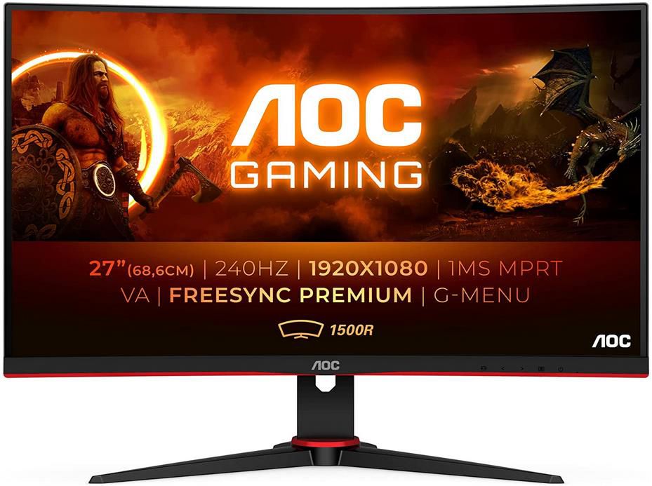 AOC C27G2ZE 27 Zoll Full HD Gaming Monitor mit, 240 Hz, 0.5ms, FreeSync für 189€ (statt 229€)
