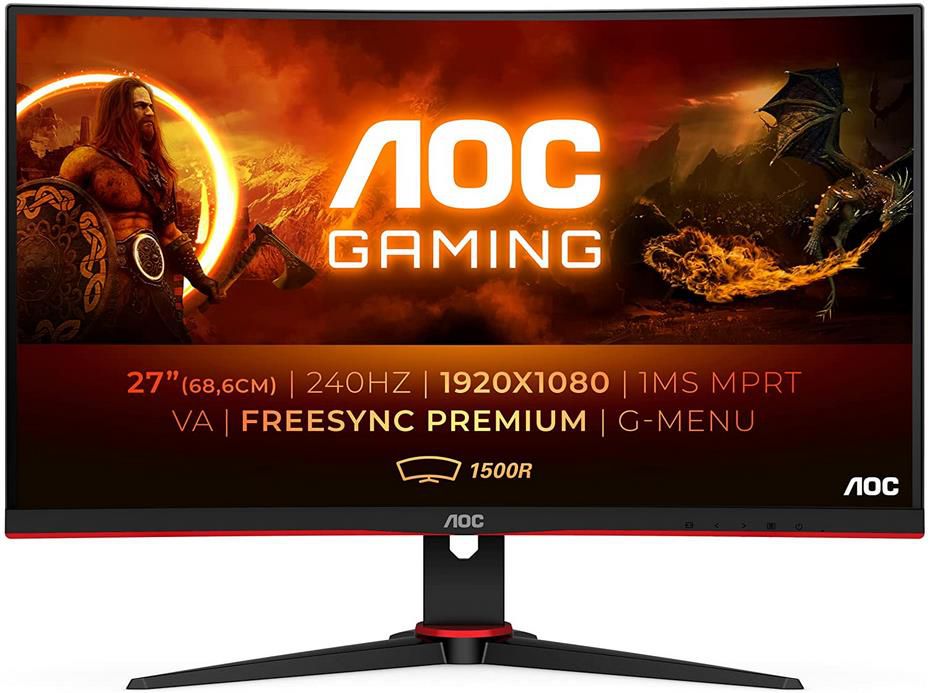 AOC C27G2ZE 27 Zoll Full HD Gaming Monitor mit, 240 Hz, 0.5ms, FreeSync für 170€ (statt 189€)