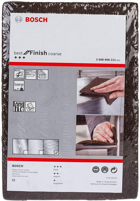 Bosch Professional Schleifvlies Best for Finish Coarse   Feinheitsgrad: grob, 152 x 229 mm für 1,04€   Prime