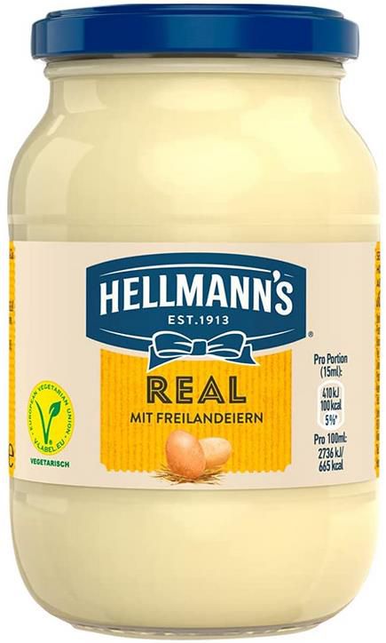 4x Hellmanns Mayonnaise Real, 210g ab 5,91€ (statt 7€)   Prime Sparabo