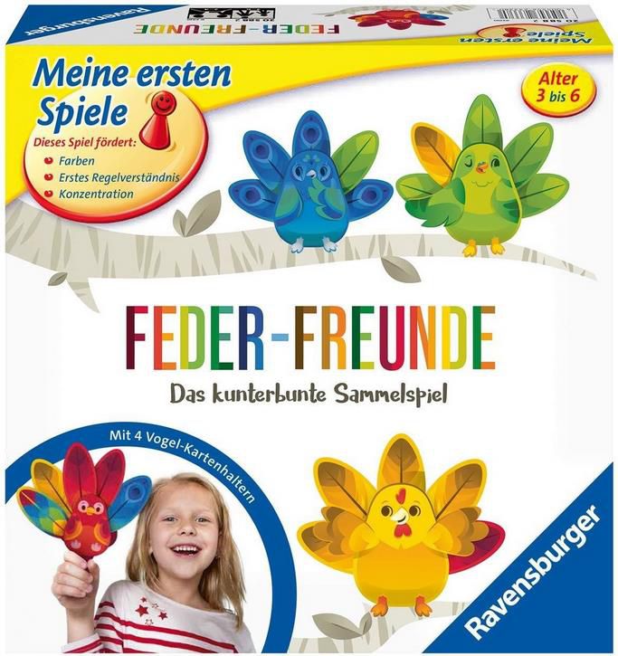 Ravensburger 20587 Feder Freunde Kinderspiel für 5,70€ (statt 13€)   Prime