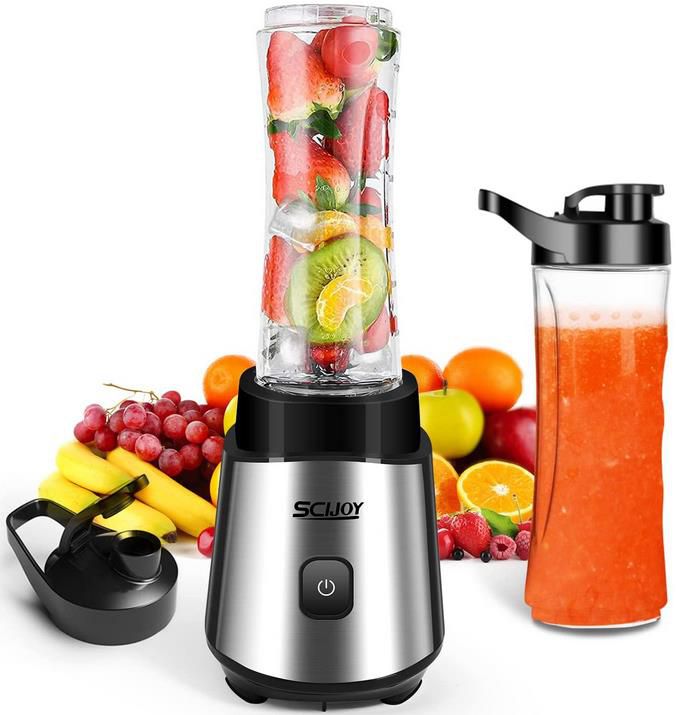 SCIJOY Standmixer mit 2 BPA freien 600ml Tritan Mixbechern für 22,49€ (statt 45€)   Prime